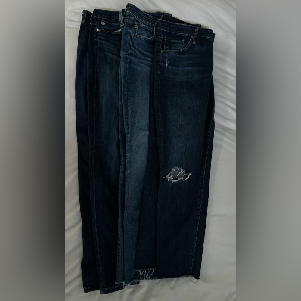 Bundle of 3 pairs AG the legging ankle jeans
